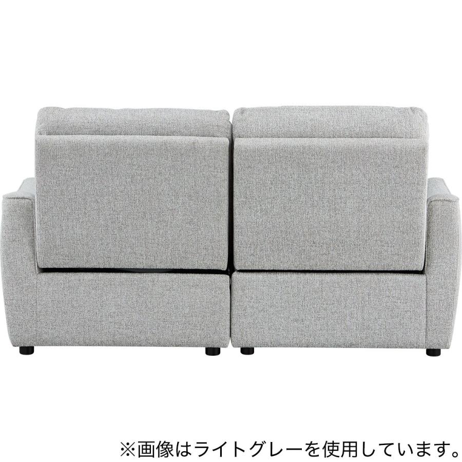 ニトリ（NITORI） 3人掛け布張り片側電動リクライニングカウチソファ