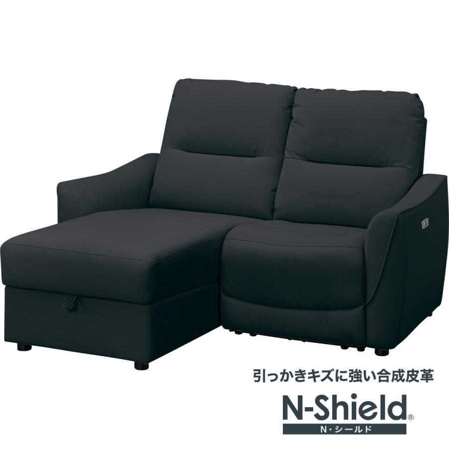 傷・汚れに強い合成皮革 2人用電動リクライニングソファ ニトリ（NITORI） 傷・汚れに強い合成皮革 2人掛け片側電動