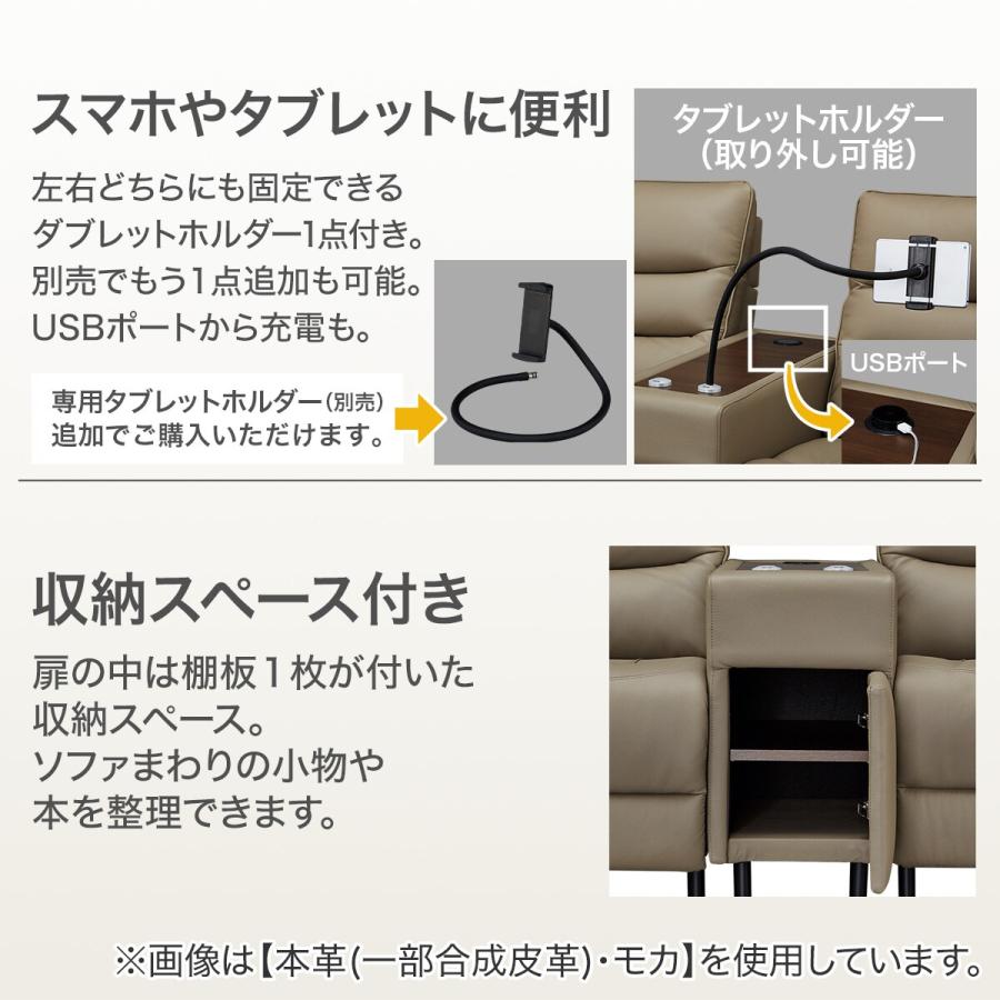 ニトリ（NITORI） 2モーター 2人掛け電動リクライニングソファ 収納