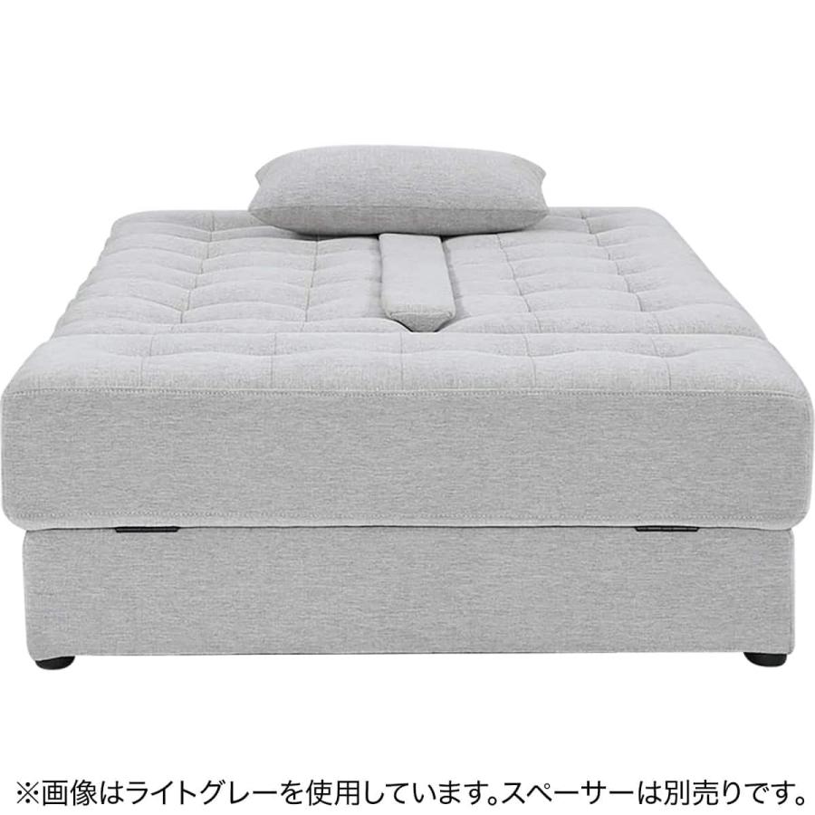 ニトリ（NITORI） ソファベッド ボルスター付き + スツールセット 布