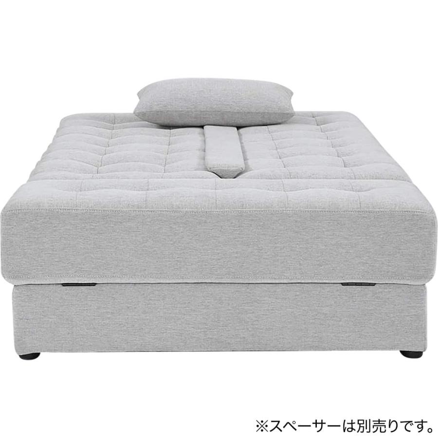 ニトリ（NITORI） ソファベッド ボルスター付き + スツールセット 布