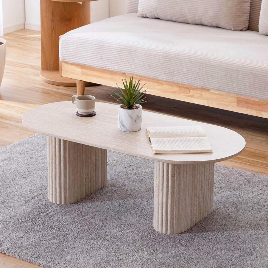 ニトリ（NITORI） センターテーブル楕円 (幅105cm) : ニトリ Yahoo!店