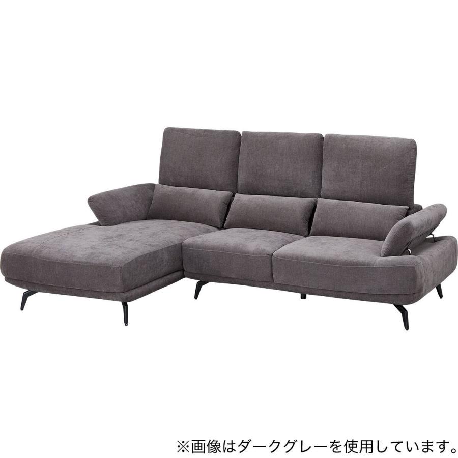 ニトリ（NITORI） L型カウチソファ 布張りタイプ(SV06 RC LGY