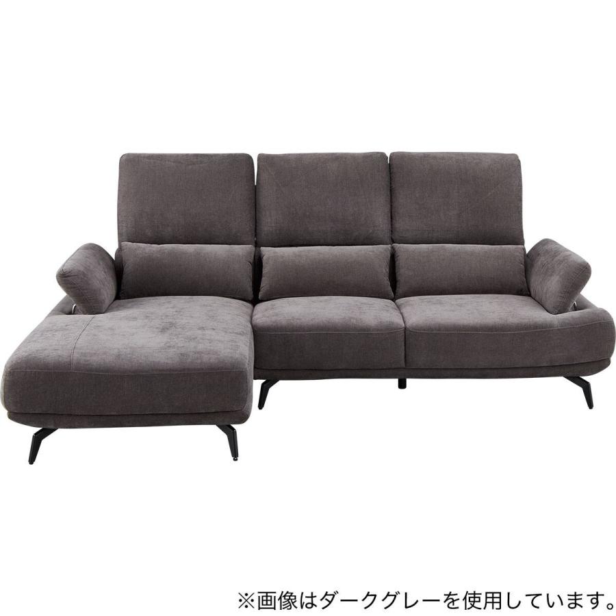 ニトリ（NITORI） L型カウチソファ 布張りタイプ(SV06 RC LGY