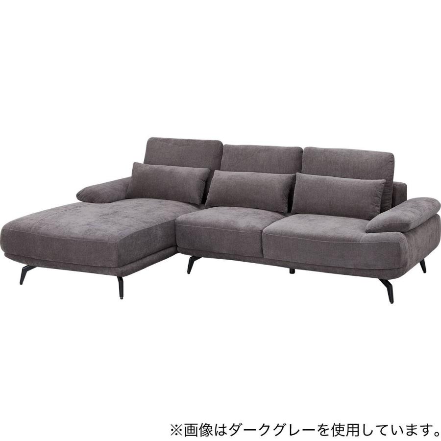 ニトリ（NITORI） L型カウチソファ 布張りタイプ(SV06 RC LGY