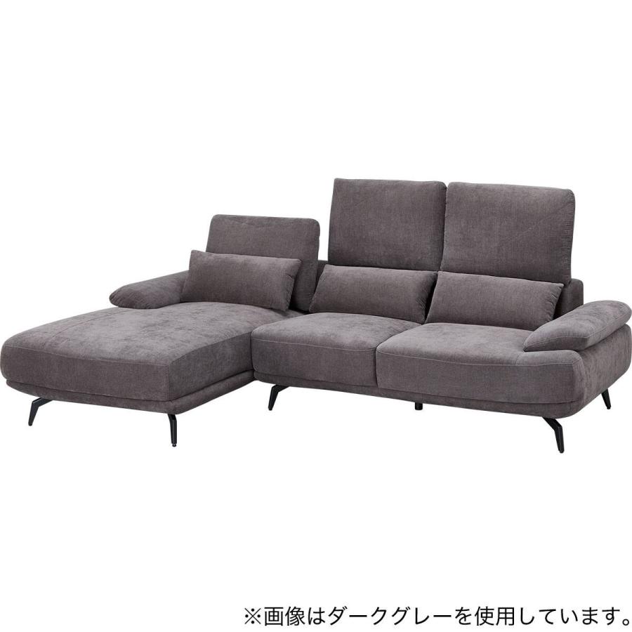 ニトリ（NITORI） L型カウチソファ 布張りタイプ(SV06 RC LGY