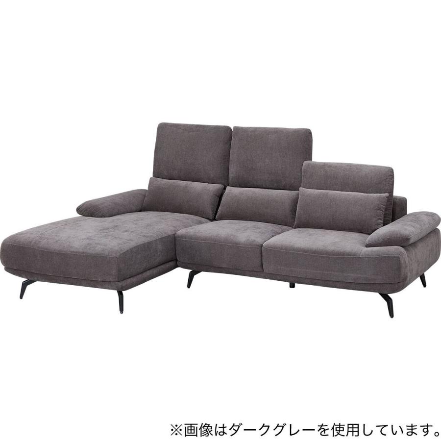 ニトリ（NITORI） L型カウチソファ 布張りタイプ(SV06 RC LGY
