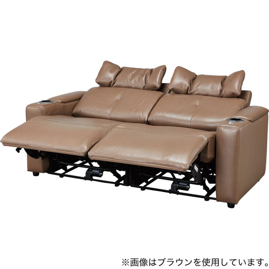 ニトリ（NITORI） スピーカー内蔵 3人掛け電動リクライニングソファ 本
