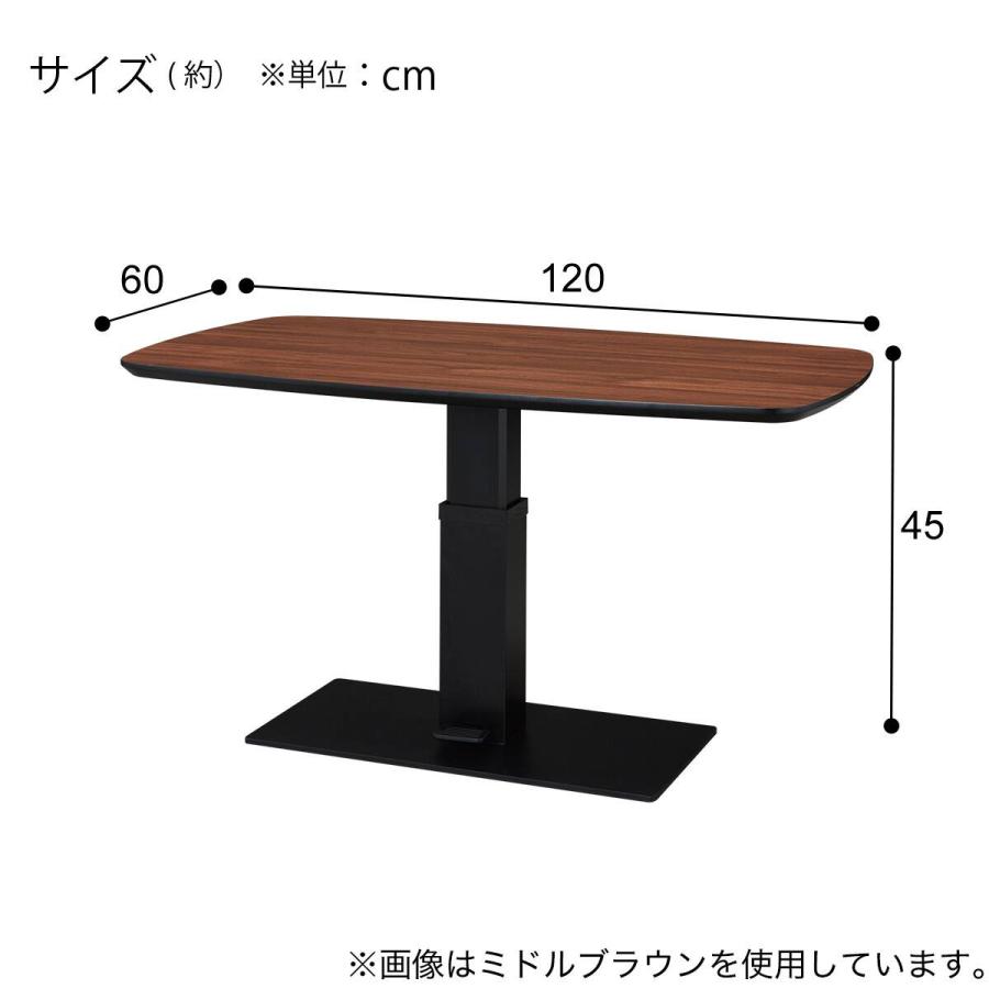 ニトリ（NITORI） 昇降センターテーブル(TT02ー2オーバル型 120 MBR