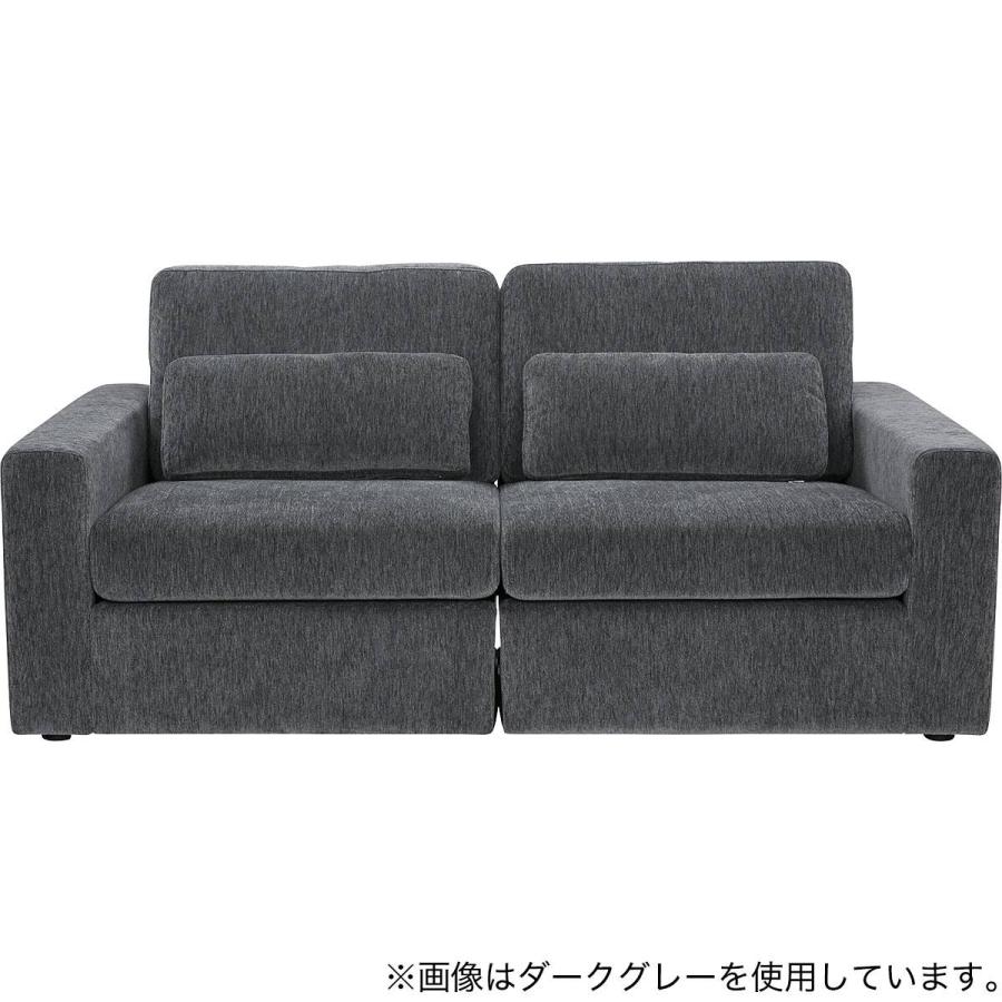 ニトリ（NITORI） 3人掛けソファ 布張りタイプ(SK1501 LGY) : ニトリ
