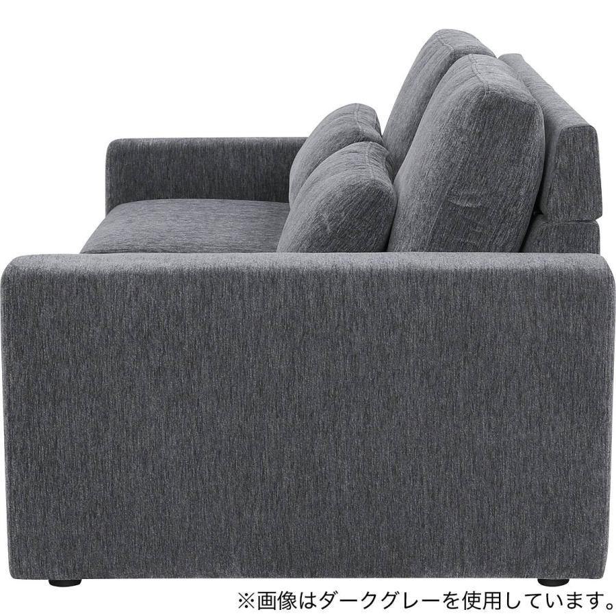 ニトリソファ ニトリ（NITORI） 3人掛けソファ 布張りタイプ(SK1501 LGY) : ニトリ