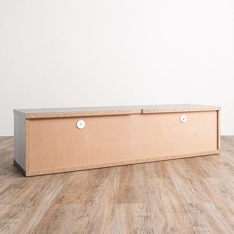 ニトリ 幅広ローボード 幅240cm（150＋90セット GY） テレビ台