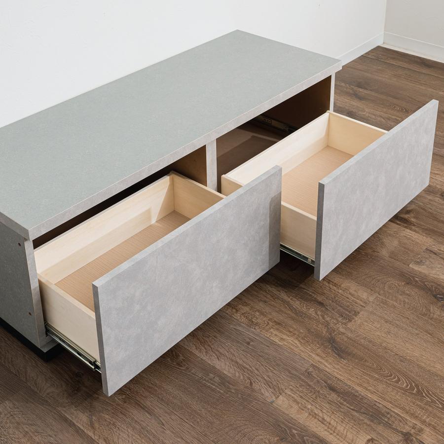 ニトリ　テレビボード ニトリ ローボード＋テレビ固定ボードセット(UF01 LB150 GYBK