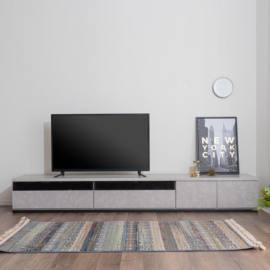 ニトリ 幅広ローボード 幅270cm(180+90セット GY) テレビ台 ニトリ 幅広ローボード 幅270cm(180+90セット GY) テレビ台