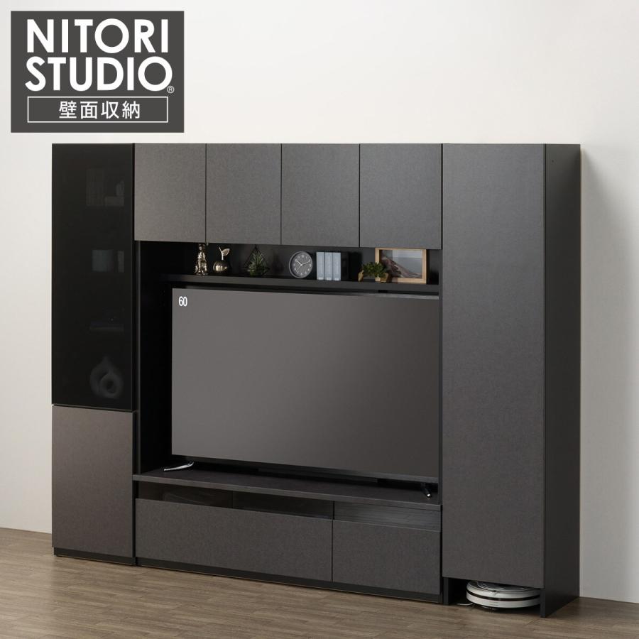 ニトリ（NITORI） ハイテレビボード3点セット(UF01 150/ガラスドア