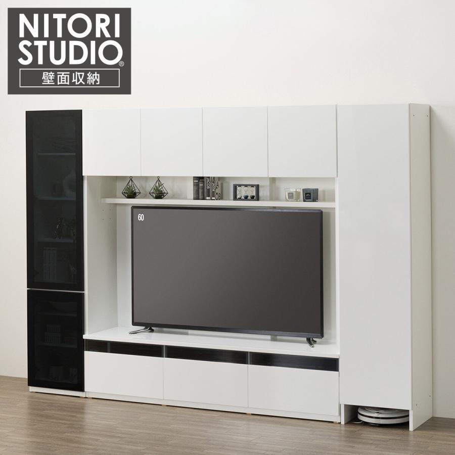 ニトリ（NITORI） ハイテレビボード3点セット(UF01 180/ガラスドア