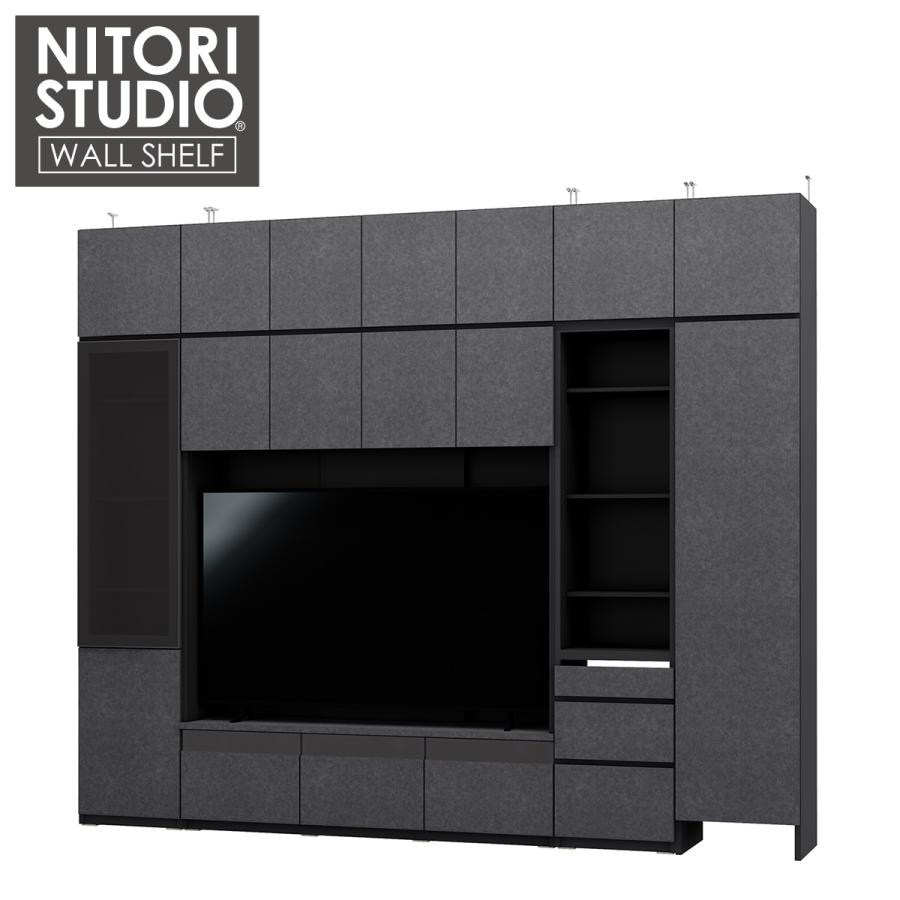 ニトリ 壁面収納(UF0 285セットGYBK) : ニトリ Yahoo!店 - 通販