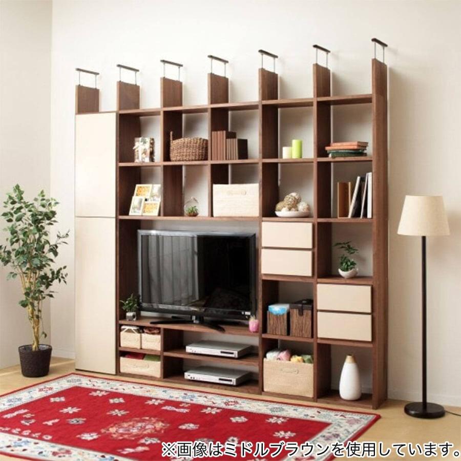 【値下げしました】ニトリ 壁面ユニットシェルフ テレビボードセット ニトリ（NITORI） 壁面ユニット テレビボード(コネクト2 165-5段 GW