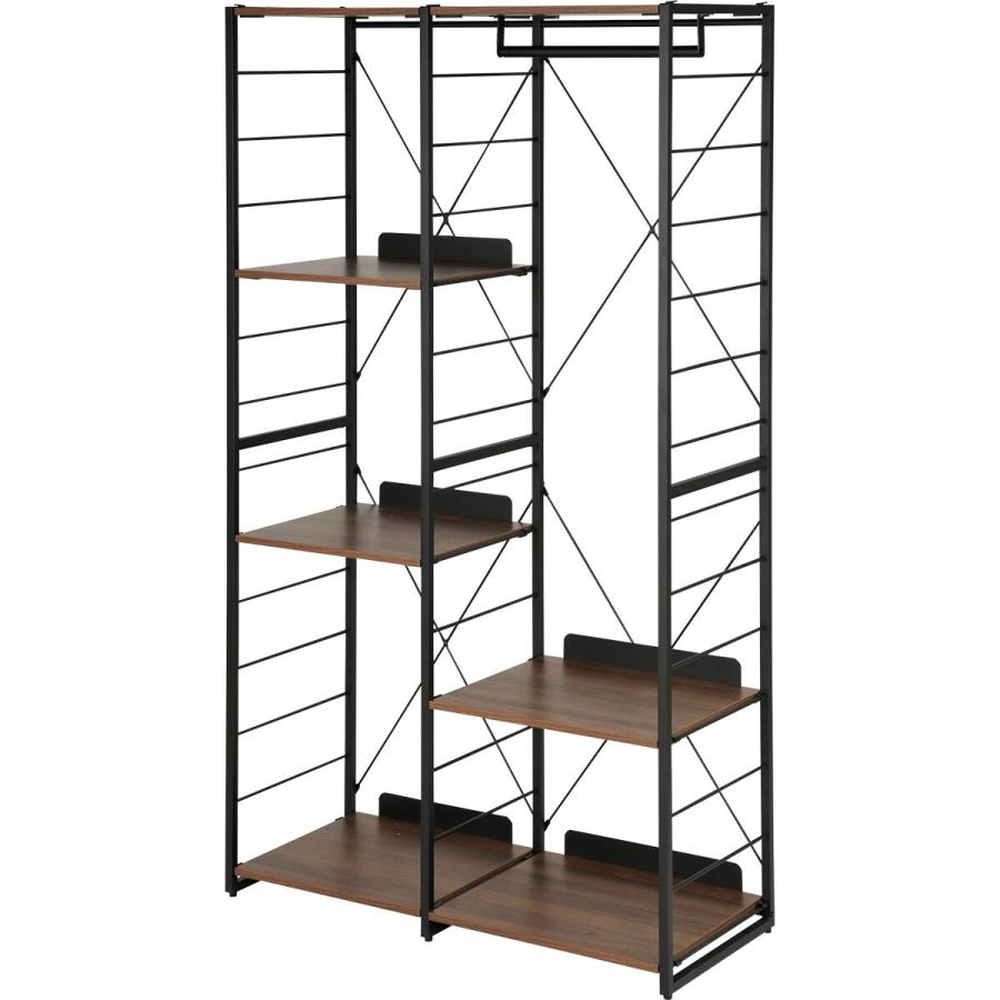 ニトリ ハンガーラック(TA011 107 MBR/BK) : ニトリ Yahoo!店