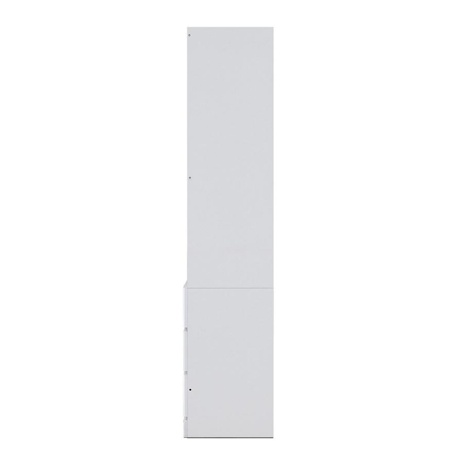 間仕切りワードローブハンガー＋引出3杯 (幅77.5cm WH) ニトリの画像