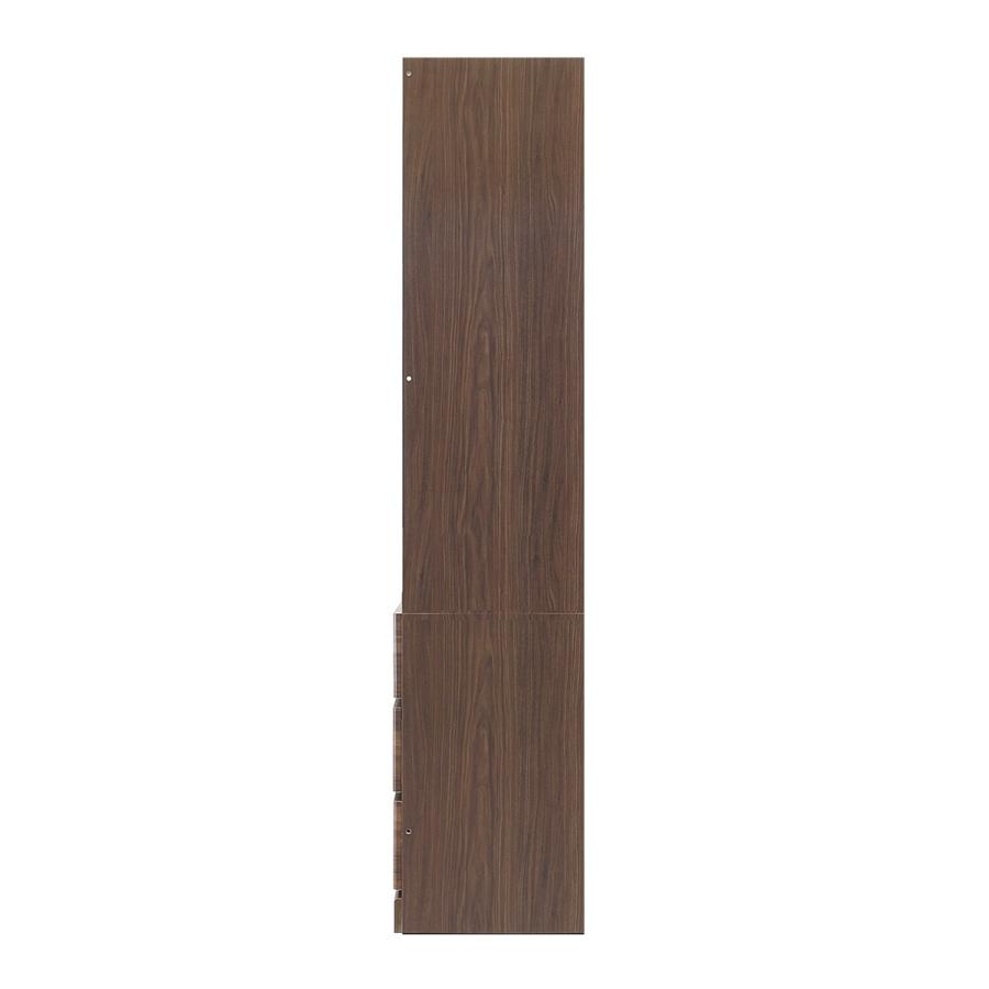 間仕切りワードローブハンガー＋引出3杯 (幅77.5cm DBR) ニトリの画像