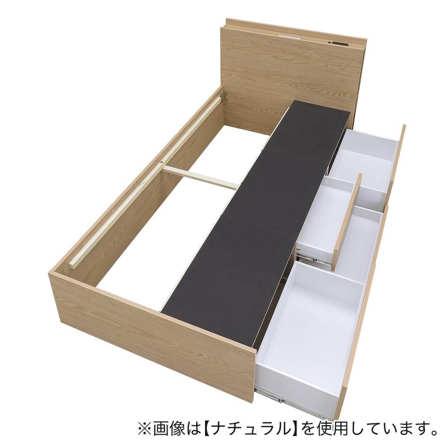 ニトリ ベッド チェストベッドフレーム(WH) 収納付き : ニトリ ニトリ ベッド チェストベッドフレーム(WH) 収納付き : ニトリ