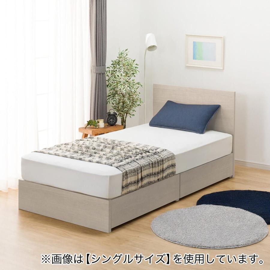 ニトリ（NITORI） 収納付きベッドフレーム クイーン フラットタイプ