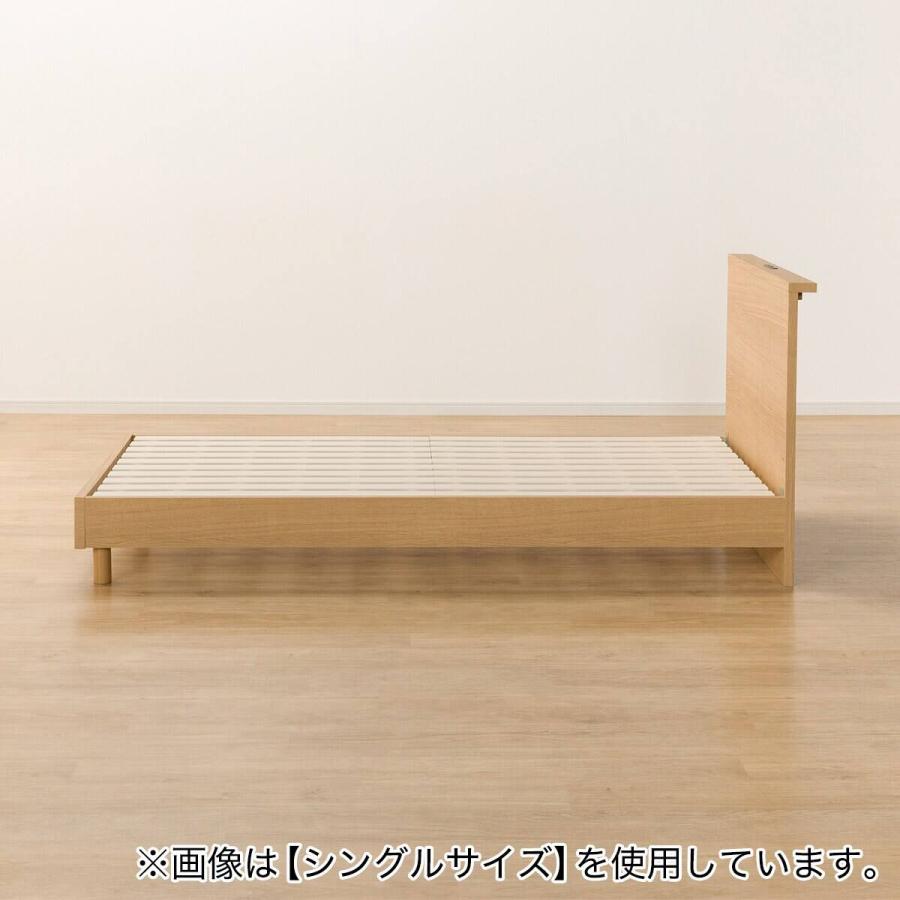 ニトリ（NITORI） ベッドフレーム セミダブル 棚付きタイプ (NS-002
