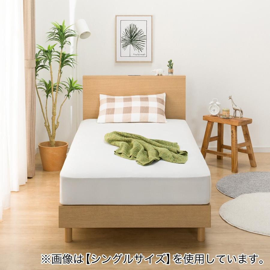 ニトリ（NITORI） ベッドフレーム セミダブル 棚付きタイプ (NS-002
