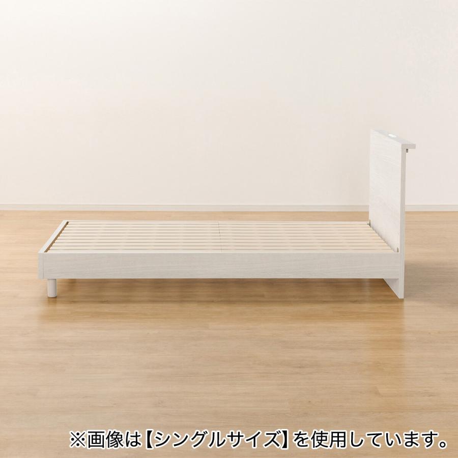 ニトリ（NITORI） ベッドフレーム ダブル 棚付きタイプ (NS-002 LEG