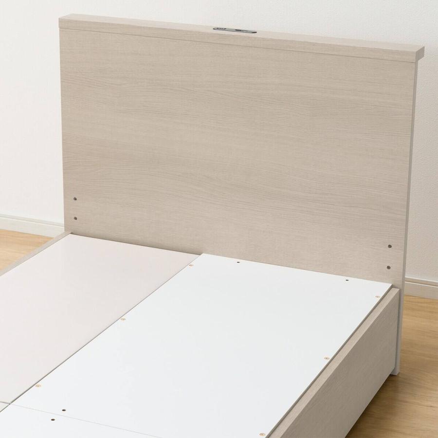 ★送料無料★引き出し付きタイプのシングルベッド★ ニトリ（NITORI） 収納付きベッドフレーム シングル 棚付きタイプ (NS