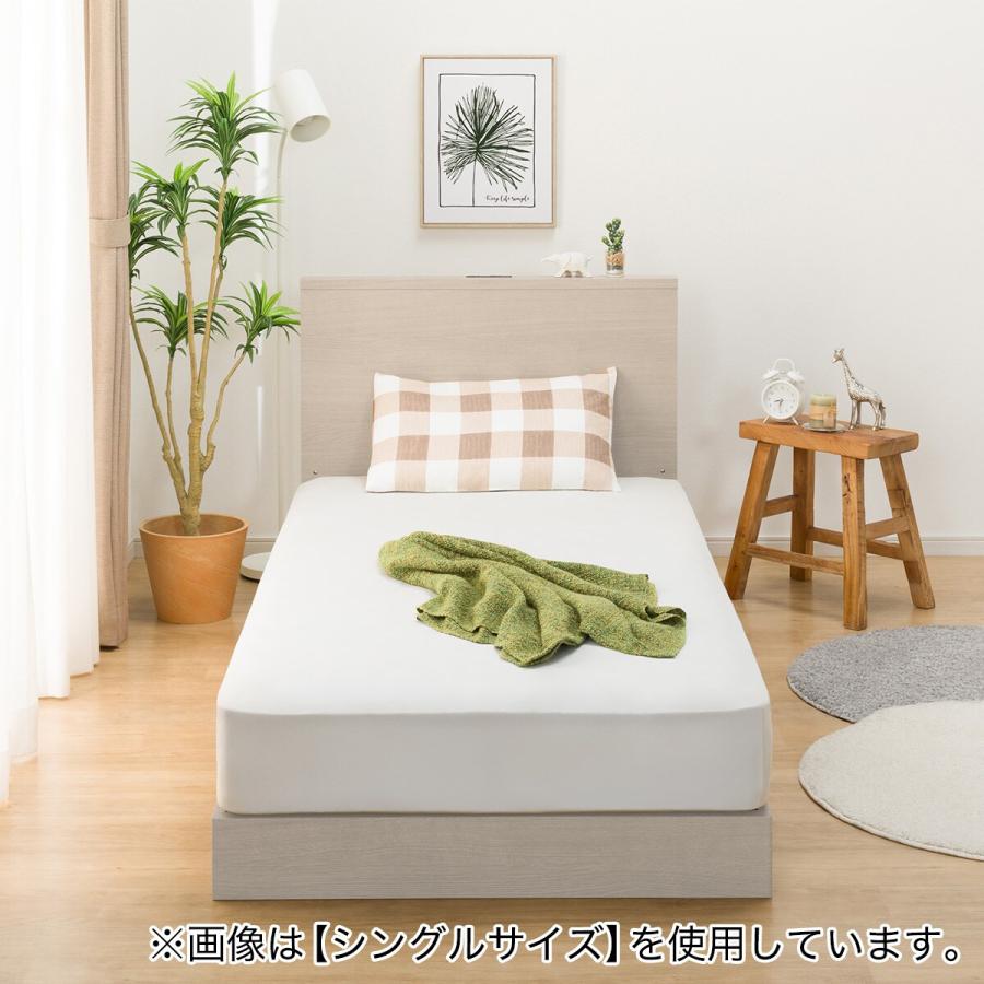 ニトリ（NITORI） ベッドフレーム セミダブル 棚付きタイプ (NS-002
