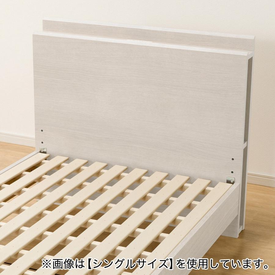 ニトリ（NITORI） ベッドフレーム セミダブル 棚・サイド収納付き