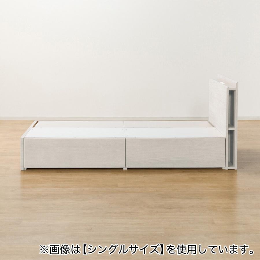 ニトリ クイーン 棚・サイド収納付きベッドフレーム(NS-003 深型 ニトリ クイーン 棚・サイド収納付きベッドフレーム(NS-003 深型