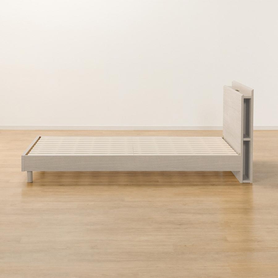 ニトリ シングル 棚・サイド収納付きベッドフレーム(NS-003 LEG/LOW