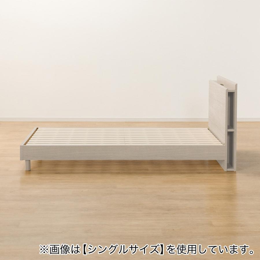 ニトリ（NITORI） セミダブル 棚・サイド収納付きベッドフレーム(NS
