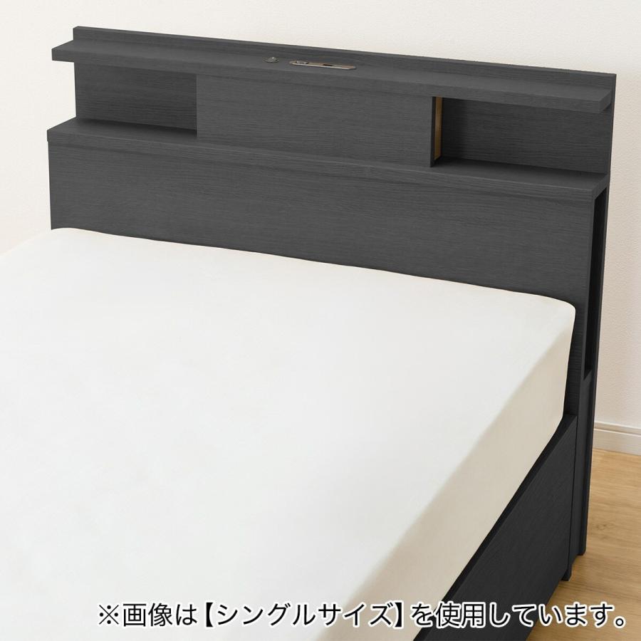 ニトリ セミダブル 棚・照明・サイド収納付きベッドフレーム(NS ニトリ セミダブル 棚・照明・サイド収納付きベッドフレーム(NS