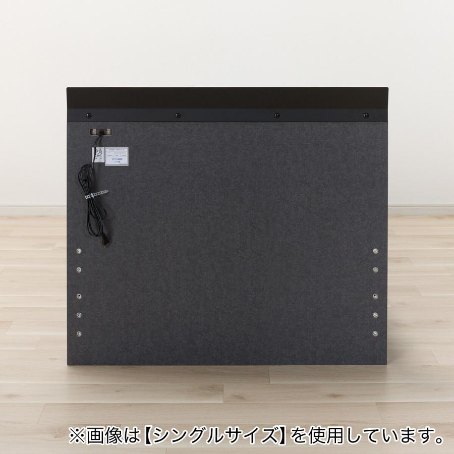 ニトリ ベッド クイーン棚・収納付きベッドフレーム(HF301 浅型