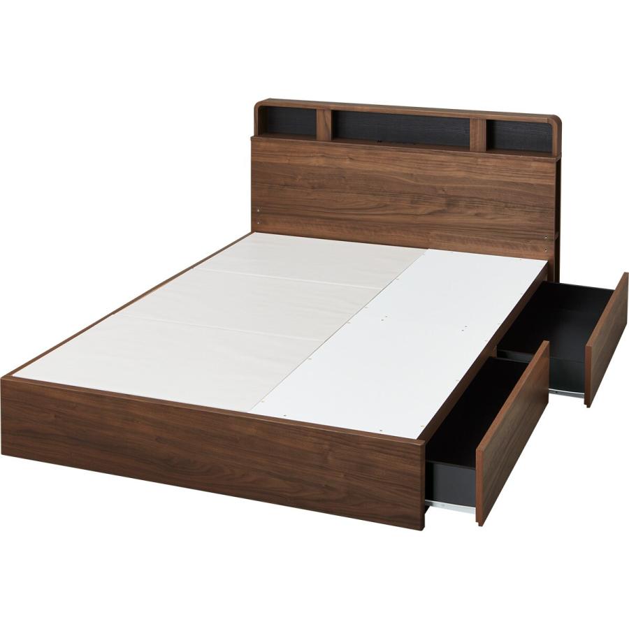 ニトリ（NITORI） ダブル ベッドフレーム(NS-006 浅型/床板 MBR