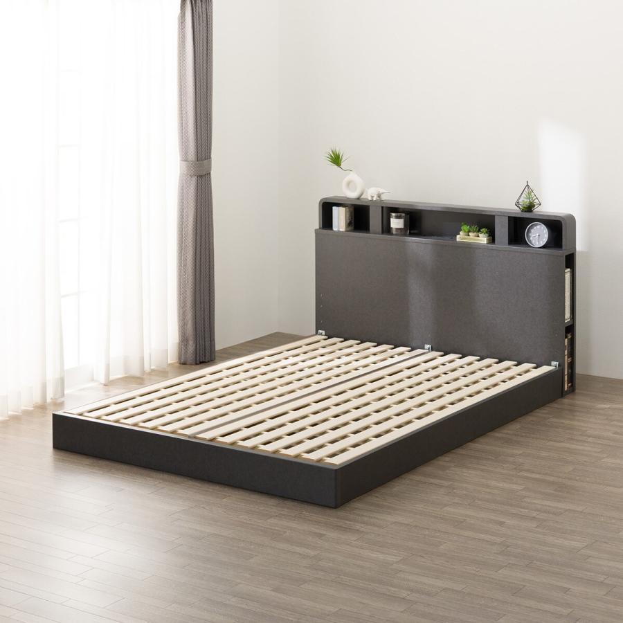 ニトリ（NITORI） すのこダブルベッドフレーム(NS-006 LEG/LOW GY