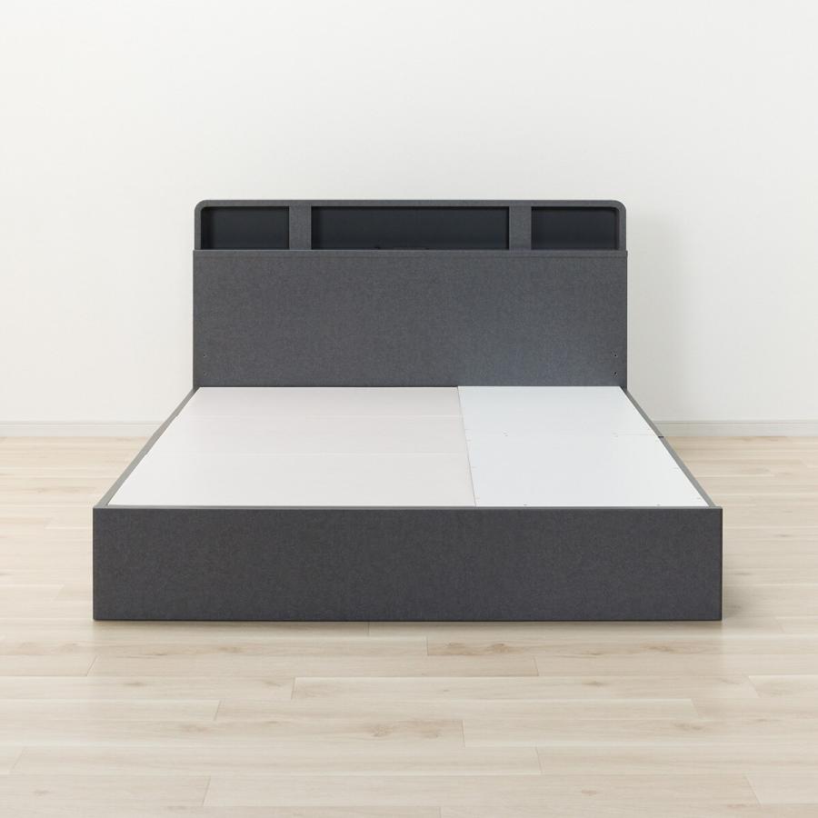 ニトリ（NITORI） ダブル ベッドフレーム(NS-006 浅型/床板 GY) 限定