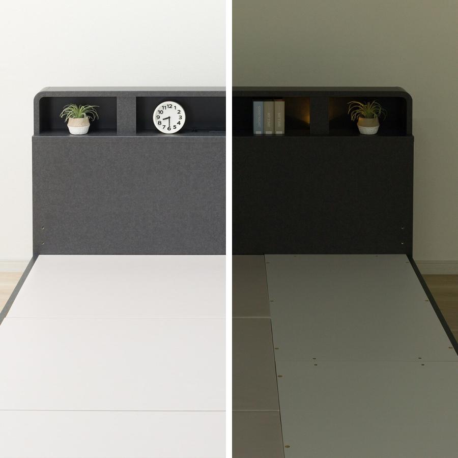 ニトリ（NITORI） ダブル ベッドフレーム(NS-006 浅型/床板 GY) ニトリ