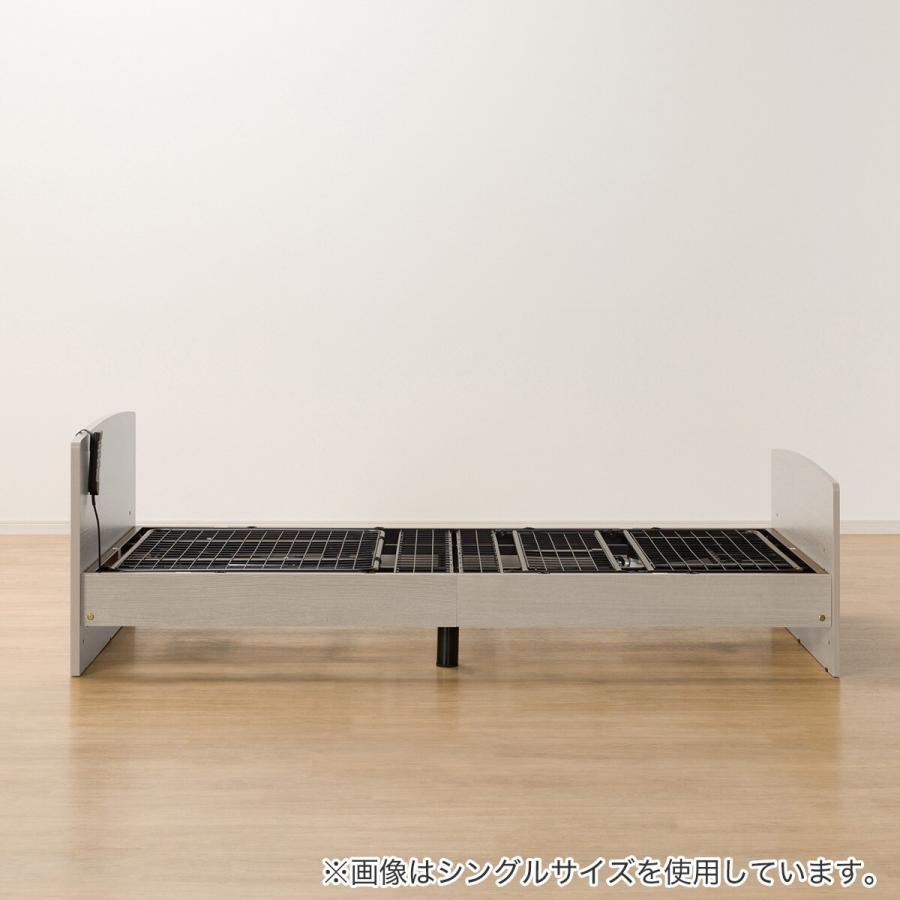 ニトリ（NITORI） 電動セミダブルベッドフレーム(ライズ3 2M-F GY