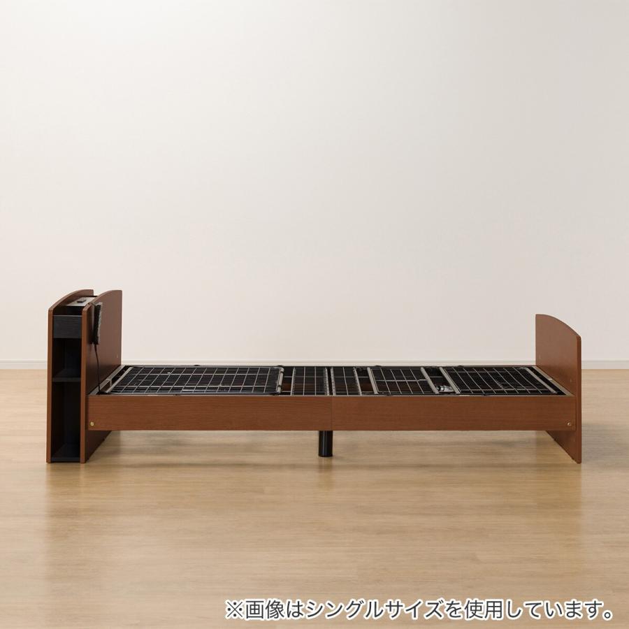 WY6/13 ニトリ NITORI 電動ベッド フレーム ライズ2 3M-F MBR ブラウン