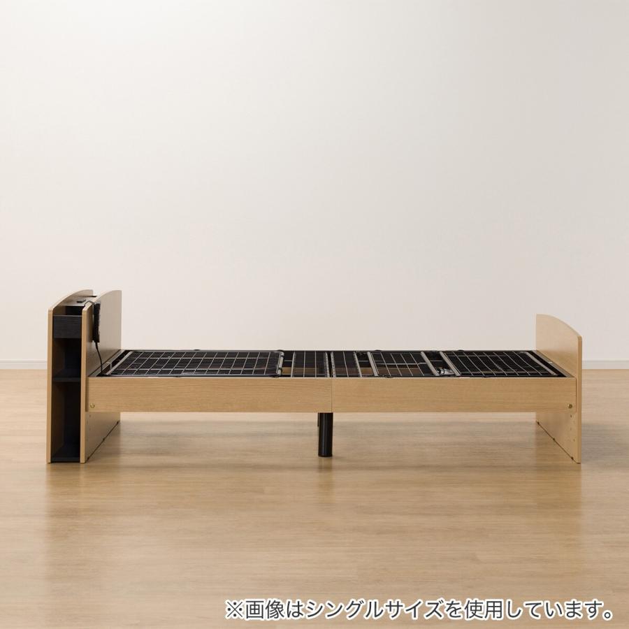 ニトリ（NITORI） 電動セミダブルベッドフレーム(ライズ3 2M-C LBR 