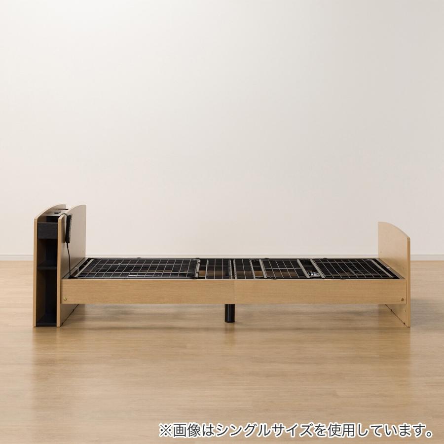ニトリ（NITORI） 電動セミダブルベッドフレーム(ライズ3 2M-C LBR