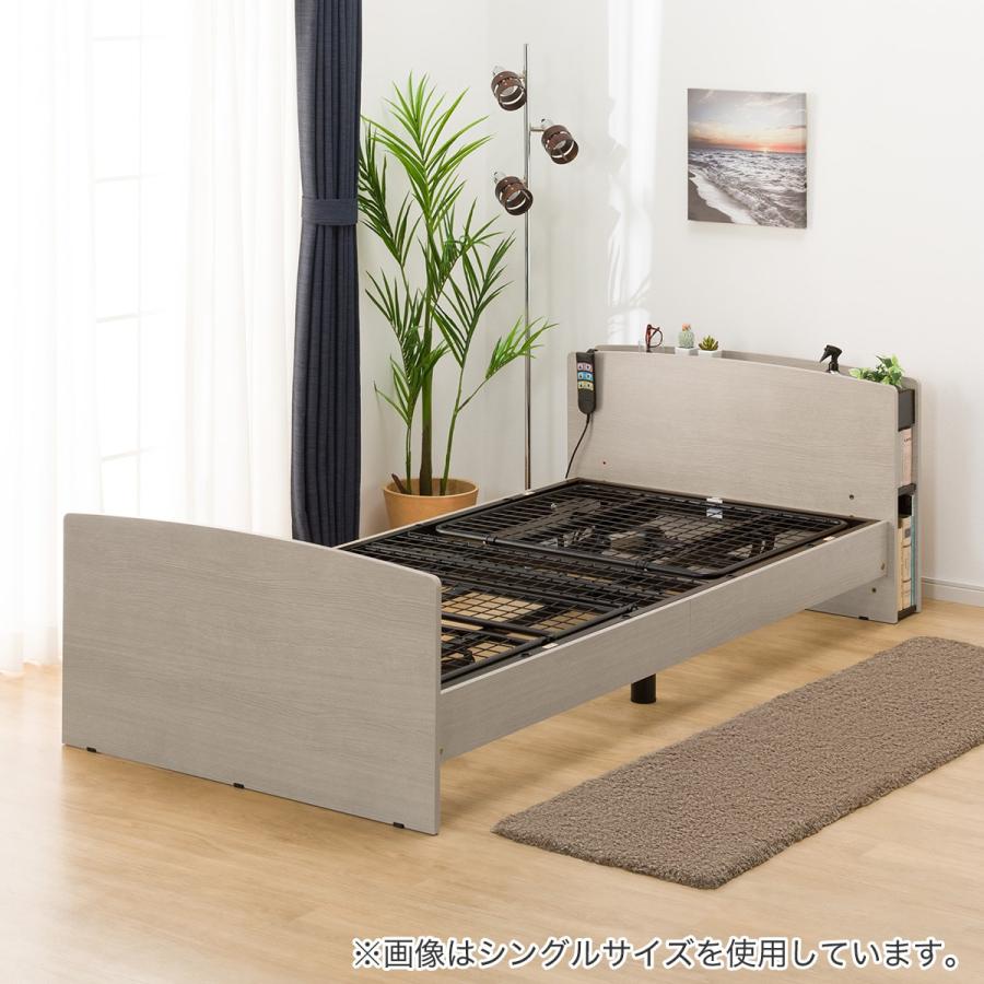 ニトリ（NITORI） 電動セミダブルベッドフレーム(ライズ3 2M-C GY