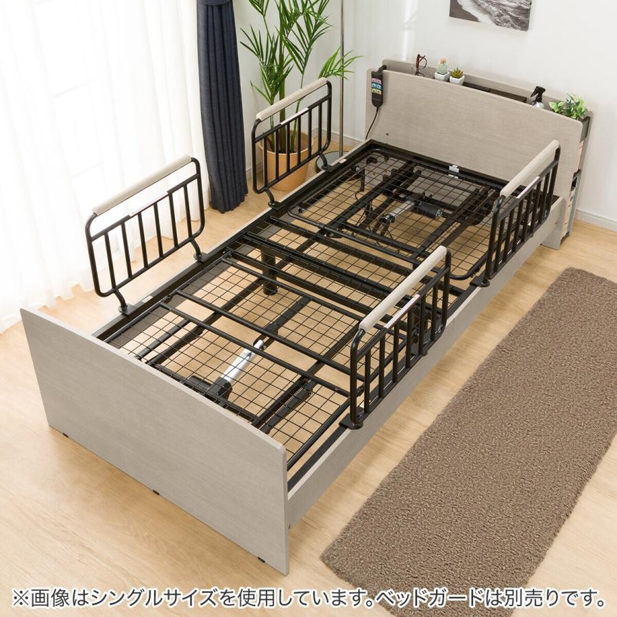 ニトリ（NITORI） 電動セミダブルベッドフレーム(ライズ3 2M-C GY