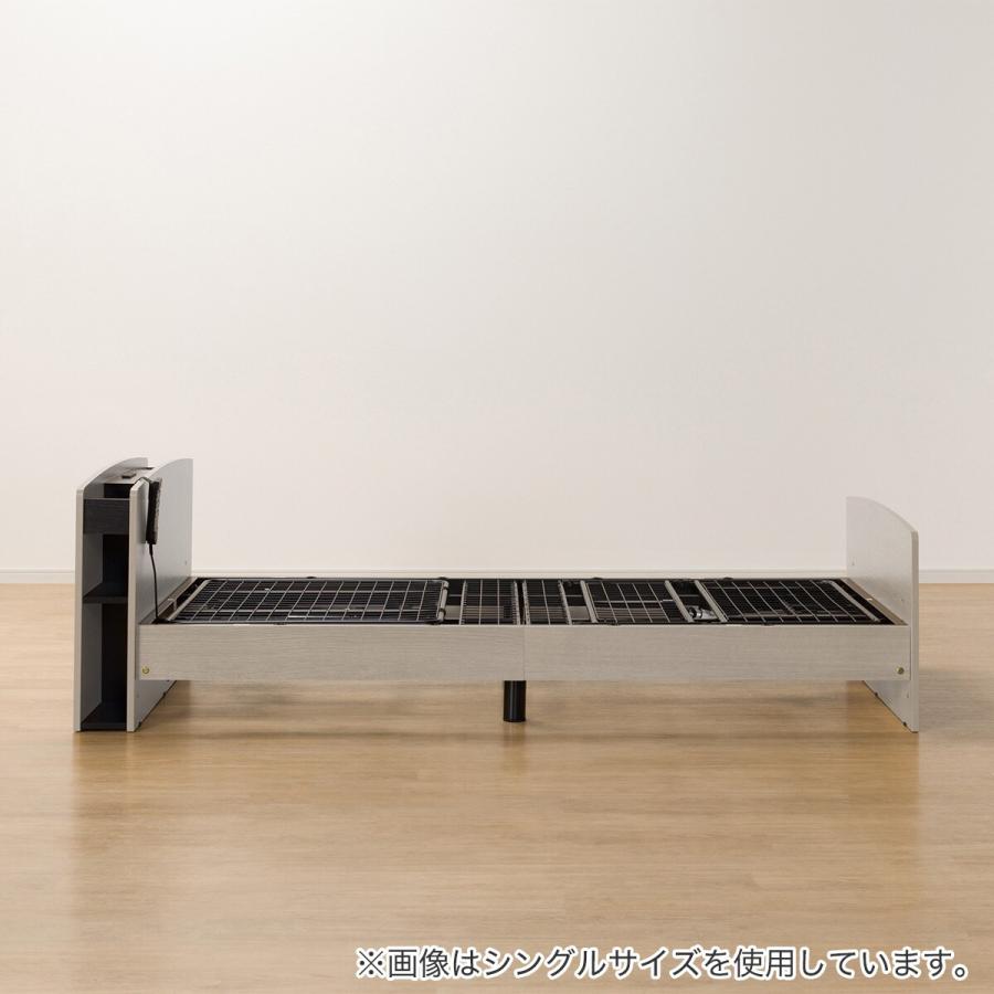 ニトリ　セミダブルベッド ニトリ（NITORI） 電動セミダブルベッドフレーム(ライズ3 2M-C GY