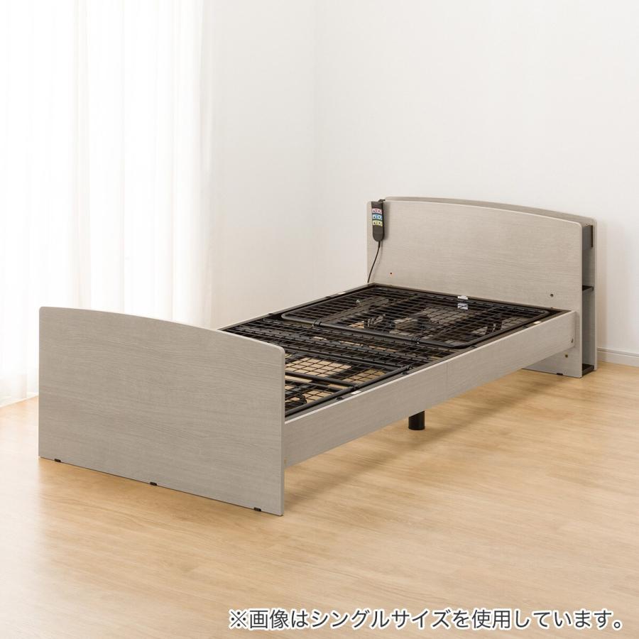ニトリ（NITORI） 電動セミダブルベッドフレーム(ライズ3 2M-C GY